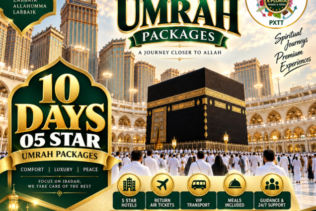 10 DAYS 05 STAR UMRAH PACKAGES