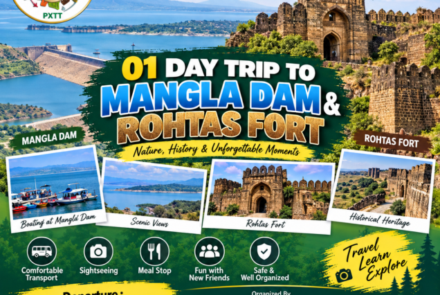 01 DAY MANGLA DAM & ROHTAS FORT TRIP